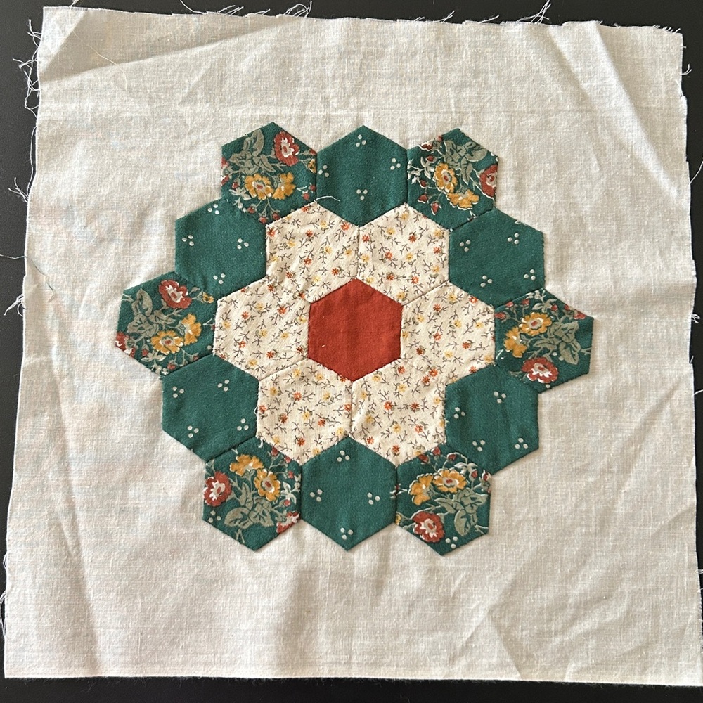 Handmade unfinished Vintage Quilt Blocks Lot of 12 Size 13”x13” - Picture 4 of 14